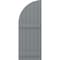 Ekena Millwork Americraft 6-Board (2 Batten) Wood Joined Board-n-Batten Shutters w/ Arch Top, ARW101BQ621X77CHH, PR ARW101BQ621X77CHH - alternate 4